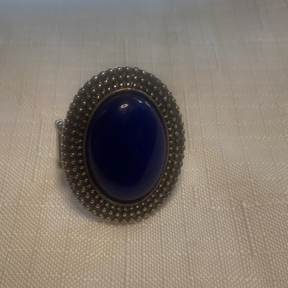 Paparazzi Blue and Silver Brooch